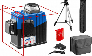 Купить ЗУБР КРЕСТ 2D, №2, 20 - 70 м, лазерный нивелир, Профессионал (34907-2) в интернет-магазине zubr-vrn в Воронеже