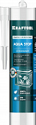 KRAFTOOL Aqua stop, 300 мл, черный, стекольный силиконовый герметик (41256-4)
