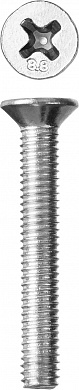 Купить ЗУБР DIN 965, кл. пр. 5.8, M3 х 25 мм, цинк, 22 шт, винт с потайной головкой (4-303116-03-025) в интернет-магазине zubr-vrn в Воронеже