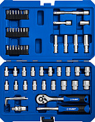 ЗУБР А-57, 57 предм., (1/4″), универсальный набор инструмента, Профессионал (27671-H57)