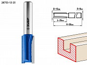 ЗУБР 12 x 25 мм, хвостовик 8 мм, фреза пазовая прямая, Профессионал (28753-12-25)