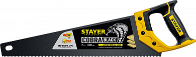 Купить STAYER Cobra Black, 400 мм, универсальная ножовка, Professional (2-15081-40) в интернет-магазине zubr-vrn в Воронеже