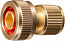 GRINDA BC-34A, 3/4″ с автостопом, из латуни, для шланга, быстросъёмный соединитель, PROLine (8-426130)