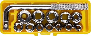 Купить STAYER 13 шт, с воротком, набор торцовых головок (2-26089-H13) в интернет-магазине zubr-vrn в Воронеже