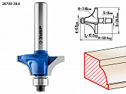 ЗУБР 28.6 x 12.2 мм, радиус 8 мм, фреза кромочная калевочная №1, Профессионал (28700-28.6)