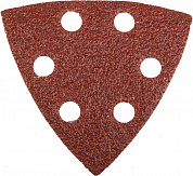 Треугольник шлифовальный универсальный STAYER ″MASTER″ на велкро основе, 6 отверстий, Р40, 93х93х93мм, 5шт