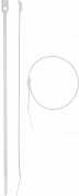 ЗУБР КОБРА, 2.5 x 110 мм, нейлон РА66, 50 шт, белые, кабельные стяжки с плоским замком, Профессионал (30930-25-110)