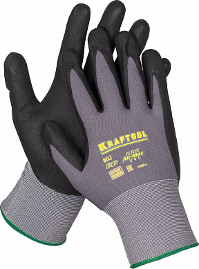 Купить KRAFTOOL PRECISION, M (8), эластичные перчатки для точных работ, вспененное нитриловое покрытие, 15 класс (11285-M) в интернет-магазине zubr-vrn в Воронеже