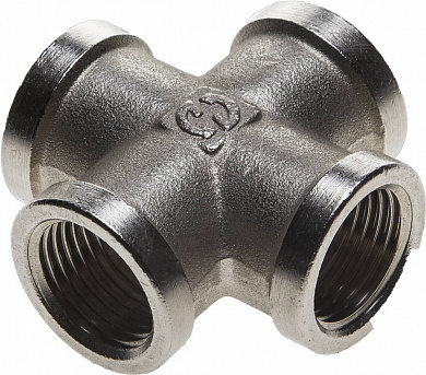 Купить GENERAL FITTINGS внутренняя резьба 1/2″, никель, крестовина (51048-1/2) в интернет-магазине zubr-vrn в Воронеже
