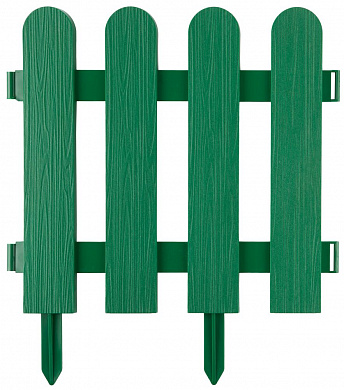Купить GRINDA Штакетник, 29 х 224 см, зеленый, 7 секций, декоративный забор (422209-G) в интернет-магазине zubr-vrn в Воронеже