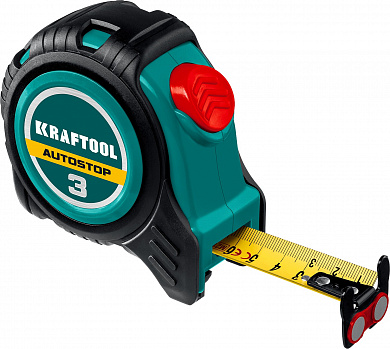 Купить KRAFTOOL AutoStop, 3 м х 16 мм, профессиональная рулетка с автостопом (3412-3-16) в интернет-магазине zubr-vrn в Воронеже