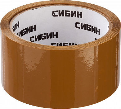 Купить СИБИН 48 мм, 50 м, 40 мкм, коричневая, клейкая лента (12055-50-50) в интернет-магазине zubr-vrn в Воронеже