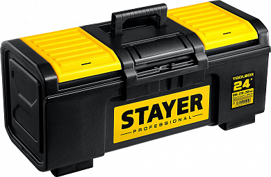Купить STAYER TOOLBOX-24, 590 х 270 х 255, пластиковый ящик для инструментов, Professional (38167-24) в интернет-магазине zubr-vrn в Воронеже