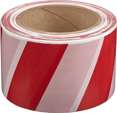 Купить ЗУБР 75 мм, 200 м, красно-белая, сигнальная лента (12240-75-200) в интернет-магазине zubr-vrn в Воронеже