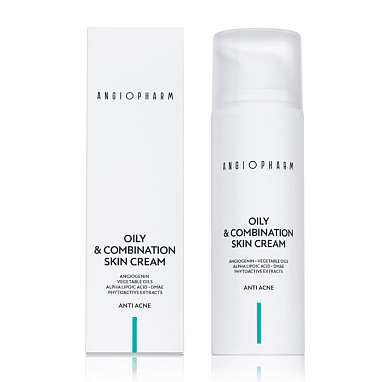 ANGIOPHARM КРЕМ ДЛЯ ЖИРНОЙ И КОМБИНИРОВАННОЙ КОЖИ