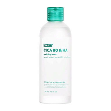 FRANKLY УСПОКАИВАЮЩИЙ ТОНЕР С 80% ЦЕНТЕЛЛЫ АЗИАТСКОЙ CICA 80 AND HA SOOTHING TONER