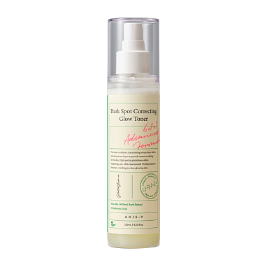 AXIS-Y ОСВЕТЛЯЮЩИЙ ДВУХФАЗНЫЙ ТОНЕР-МИСТ ОТ ПИГМЕНТАЦИИ И ПОСТАКНЕ DARK SPOT CORRECTING GLOW TONER