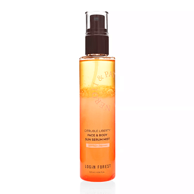 LOGIN FOREST СОЛНЦЕЗАЩИТНЫЙ МИСТ CITRUBLE LIBERTY FACE & BODY SUN SERUM MIST SPF50/PA++++ 