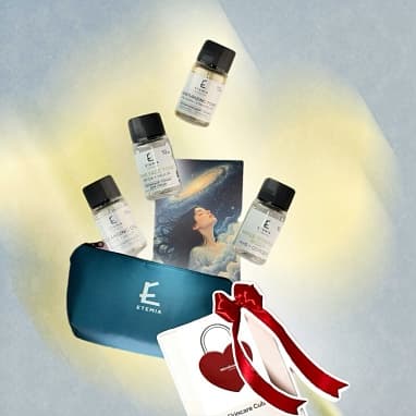 ПОДАРОЧНЫЙ БОКС "ETEMIA СЫВОРОТКА С ВИТАМИНОМ С + НАБОР МИНИАТЮР" В КОСМЕТИЧКЕ