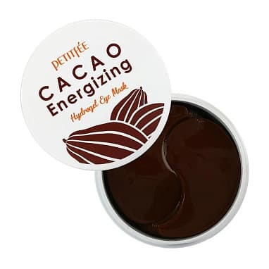 PETITFEE ТОНИЗИРУЮЩИЕ ГИДРОГЕЛЕВЫЕ ПАТЧИ С КАКАО CACAO ENERGIZING HYDROGEL EYE PATCH