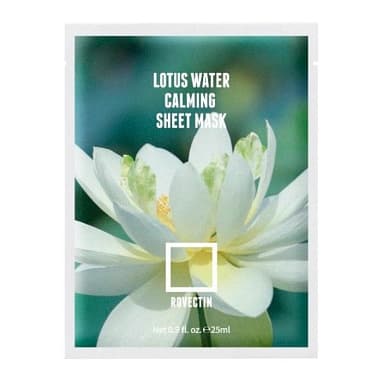 ROVECTIN ТКАНЕВАЯ МАСКА ДЛЯ ВЫРАВНИВАНИЯ ТОНА CLEAN LOTUS WATER CALMING SHEET MASK