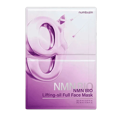 NUMBUZIN ТКАНЕВАЯ 3-D МАСКА ДЛЯ ЛИФТИНГА ЛИЦА С NAD NO.9 NAD BIO LIFTING FULL COVER FACIAL MASK