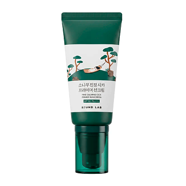 ROUND LAB СОЛНЦЕЗАЩИТНЫЙ КРЕМ-ПРАЙМЕР ДЛЯ ПРОБЛЕМНОЙ КОЖИ SPF 50+ PA++++ PINE CALMING CICA PRIMER SUNSCREEN