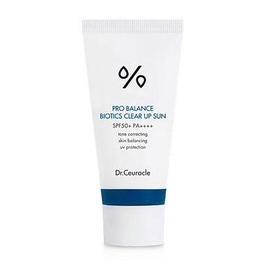 СГ 11/2023 ВОЗДУШНЫЙ САНСКРИН С ПРОБИОТИЧЕСКИМ КОМПЛЕКСОМ DR.CEURACLE PRO BALANCE BIOTICS CLEAR UP SUN SPF50+ PA++++