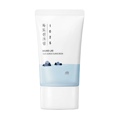 ROUND LAB СОЛНЦЕЗАЩИТНЫЙ КРЕМ С МОРСКОЙ ВОДОЙ ДЛЯ ПРОБЛЕМНОЙ КОЖИ SPF50 1025 DOKDO SUNSCREEN
