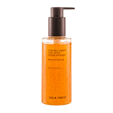LOGIN FOREST ГЕЛЬ-СКРАБ ДЛЯ ДУША С АРОМАТОМ НЕРОЛИ И ПАЧУЛИ CITRUBLE LIBERTY VITAL BODY SCRUB SHOWER