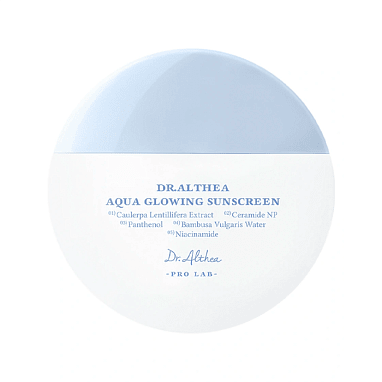 DR. ALTHEA УВЛАЖНЯЮЩИЙ СОЛНЦЕЗАЩИТНЫЙ КРЕМ С НЕВЕСОМОЙ ТЕКСТУРОЙ AQUA GLOWING SUNSCREEN SPF50+ PA++++