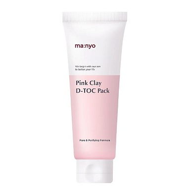 МАСКА ДЛЯ ОЧИЩЕНИЯ И СУЖЕНИЯ ПОР С РОЗОВОЙ ГЛИНОЙ И КАЛАМИНОВОЙ ПУДРОЙ MANYO PINK CLAY D-TOC PACK