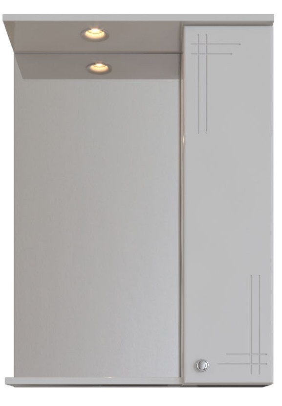 фото SANSTAR Зеркальный шкаф Июнь 60 1дв. белый