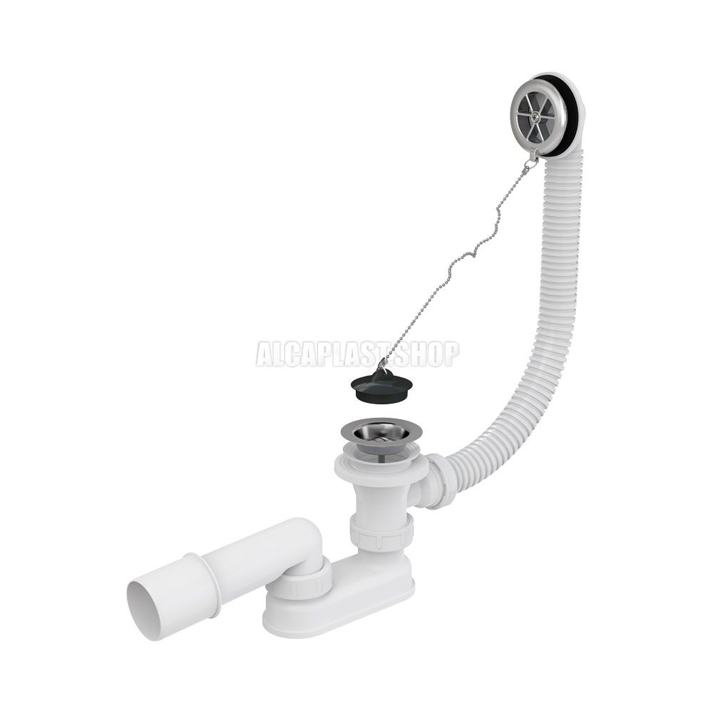 фото Cифон для ванны хромир. AlcaPlast А501