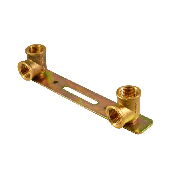 фото Уголки на планке для крепления смесителя 1/2" г/г СТМ