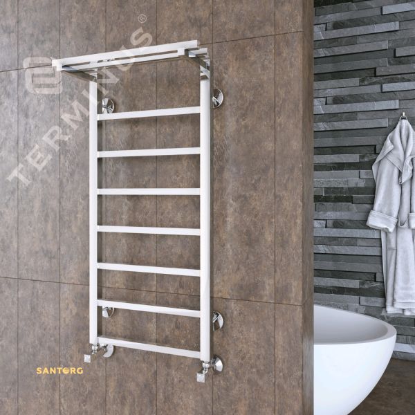 фото Полотенцесушитель ТЕРМИНУС Контур с полкой П9 300х1000