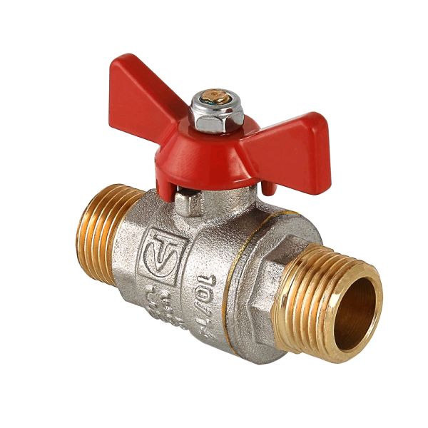 фото Кран шар VALTEC BASE рукоятка бабочка 1 нар-нар VT.219.N.06
