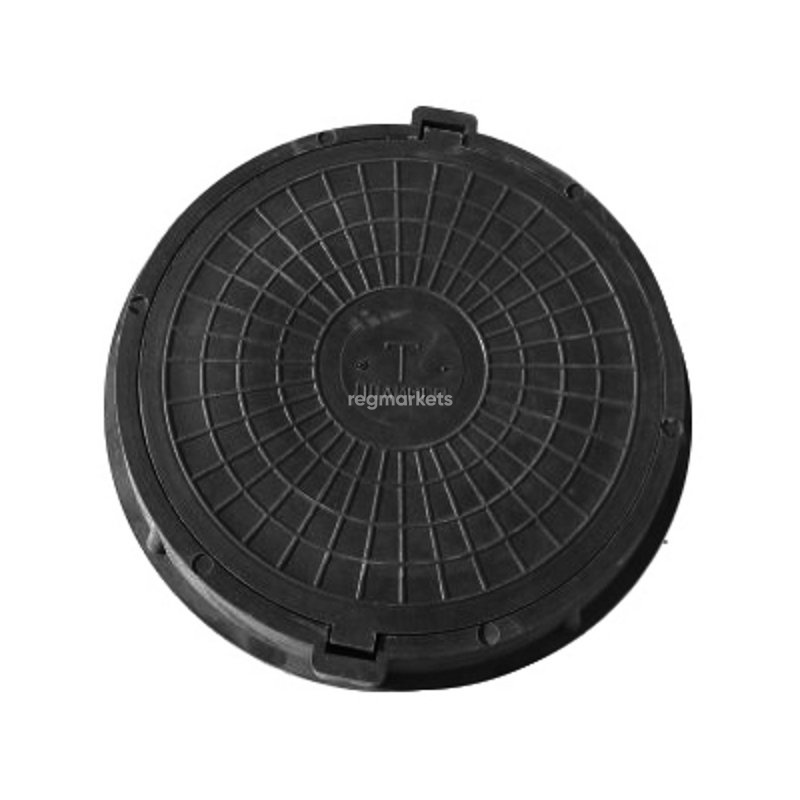 фото Люк полимерный тяжелый 250 кН черный