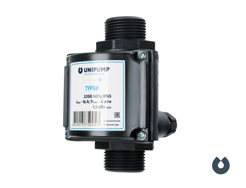 фото Блок управления насосом ТУРБИ (до 1,5 кВт 220 В защита по сухому ходу)