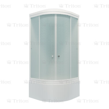 фото ДК "Риф 90*90 Б" 1/4 круга глуб.подд. Грейс Белый ДН4 (9 мест+сифон D50мм)