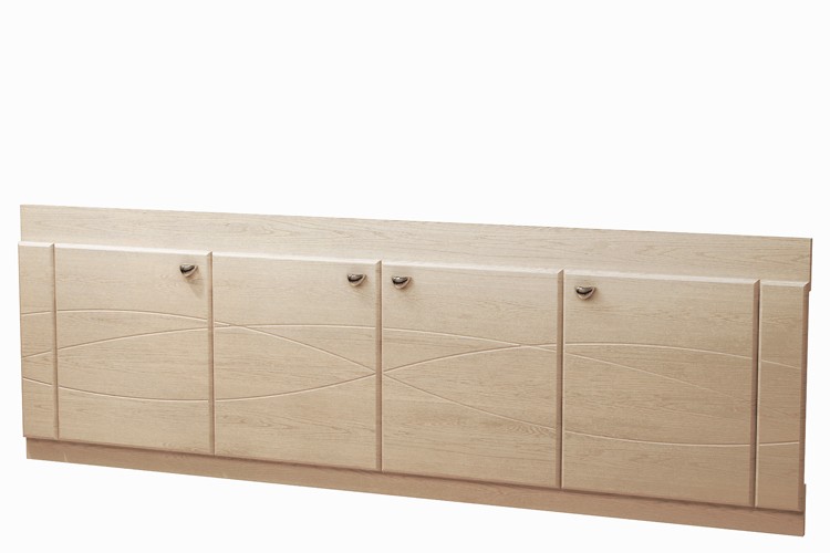 фото Экран под ванную 1500 (с рисунком) венге светлый