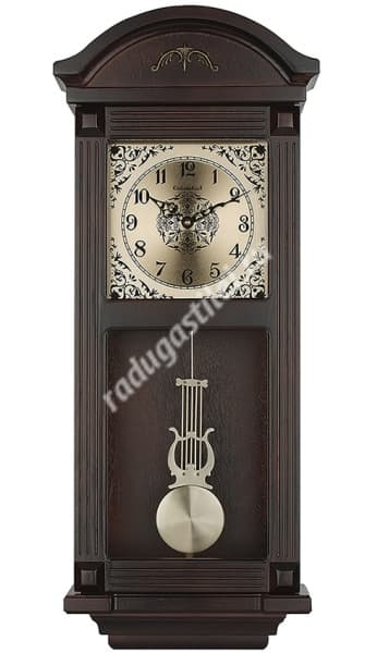 Часы настенные деревянные с маятником, мелодией и боем