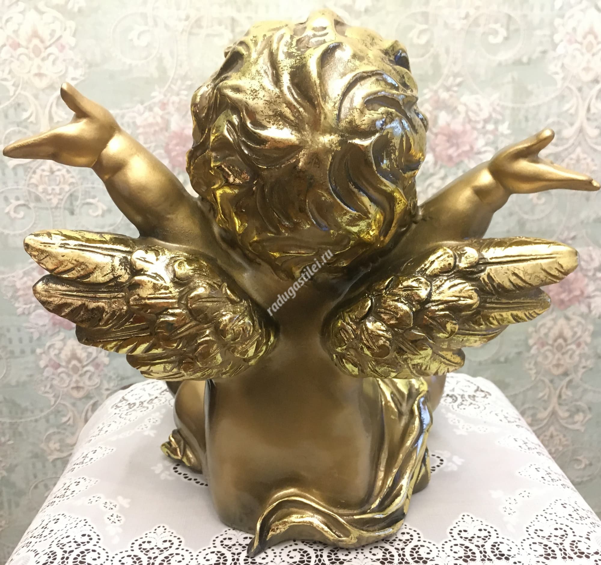 Статуэтка Счастливый ангел золотой
