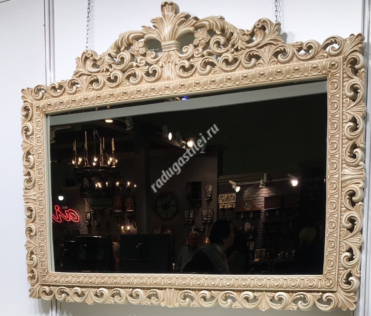 Зеркало настенное Принц Востока слоновая кость