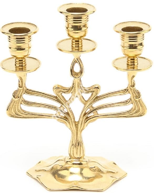 Канделябр на 3 свечи Осирис, золотой