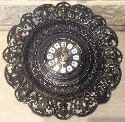 Часы-тарелка "Барокко" античные