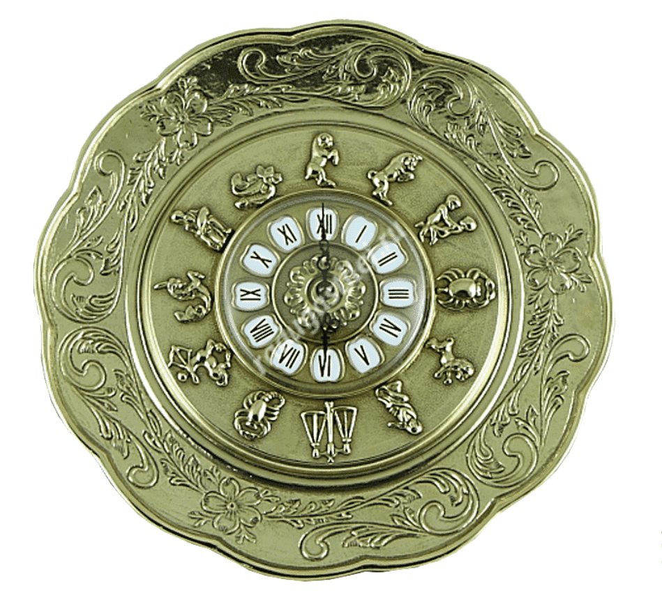 Часы настенные тарелка Гороскоп