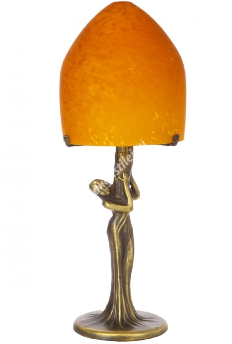 Настольная лампа "Нимфа", античная латунь