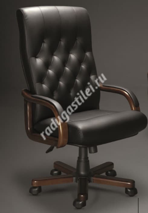 Кресло кабинетное кожаное, Стивен-компьютерное