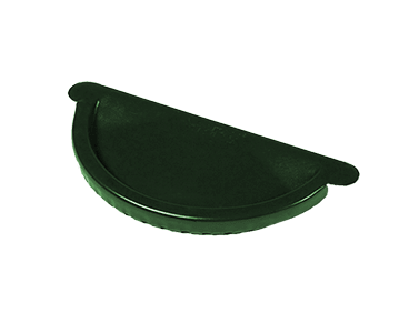 Заглушка желоба D150 Металл Профиль Foramina (Престиж), цвет зеленый (RAL 6005)